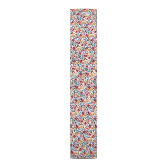 Painted Bloom Twill Table Runner